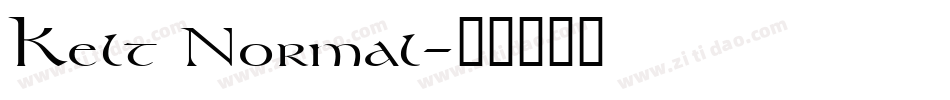 Kelt Normal字体转换
